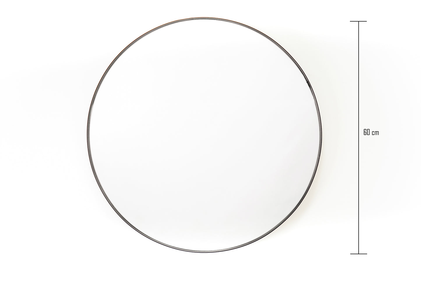 HV Round Mirror - Black - ⌀ 60 cm