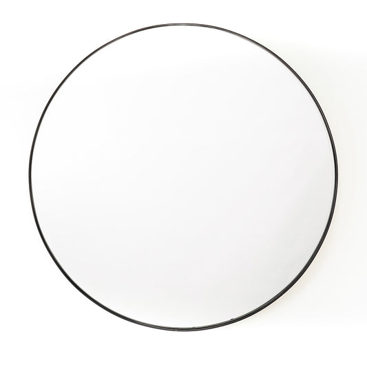HV Round Mirror Metal - Black - 80cm
