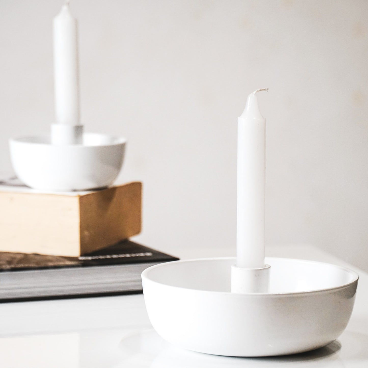 HV Candleholder White - 10x10x6cm