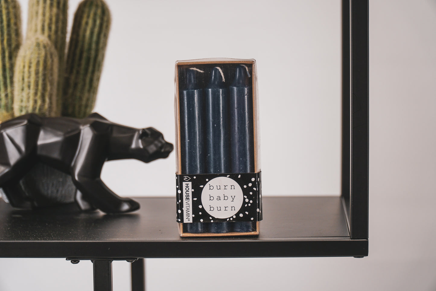 HV Candles 6 pcs - Dark Blue 2,3x14cm