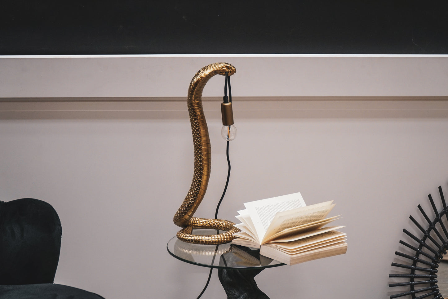HV Snake Lamp Gold - E14 20x20x49cm