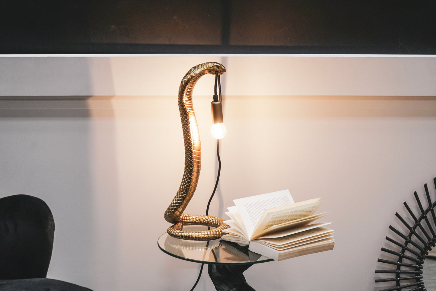 HV Snake Lamp Gold - E14 20x20x49cm