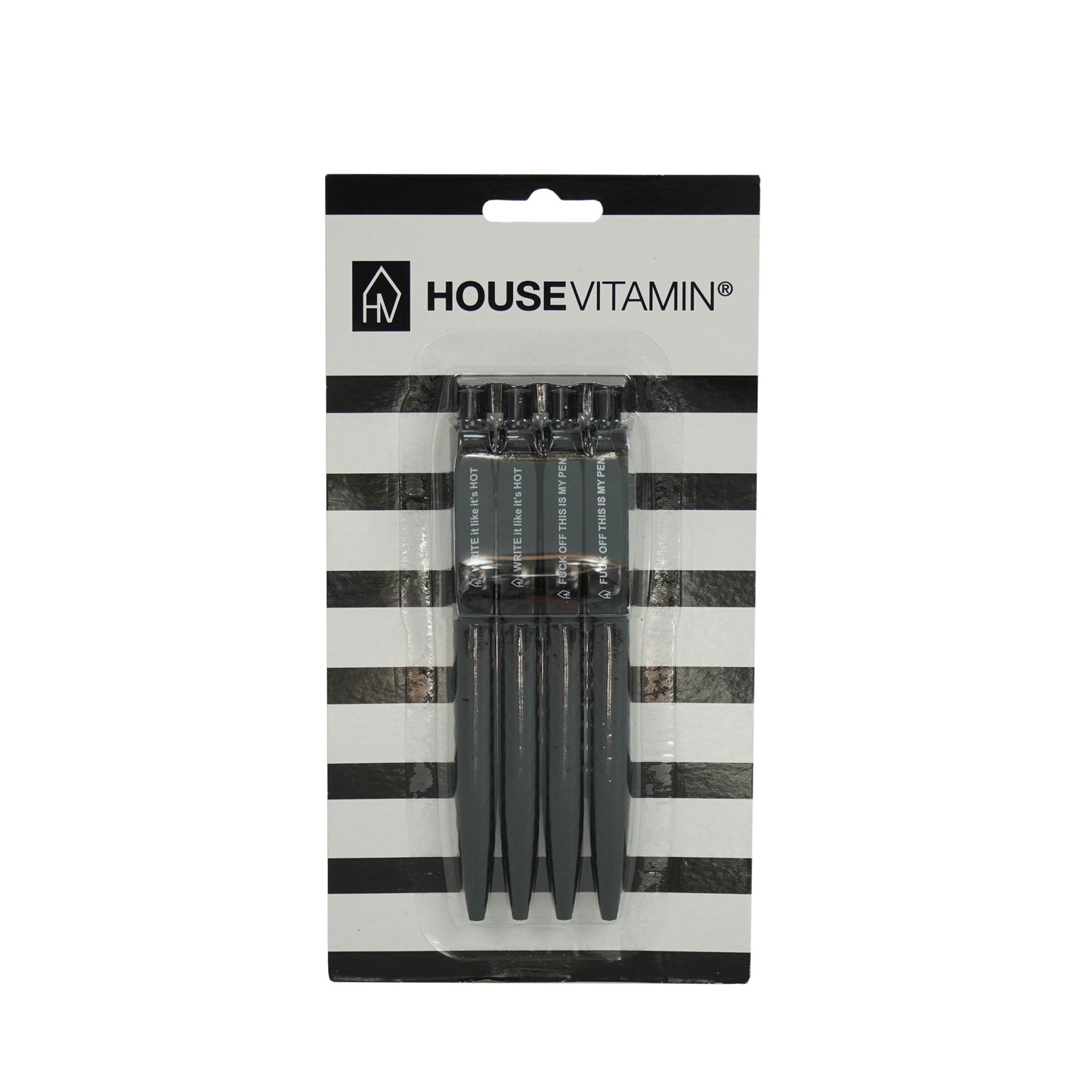 HV Set of 4 black pens - Quotes