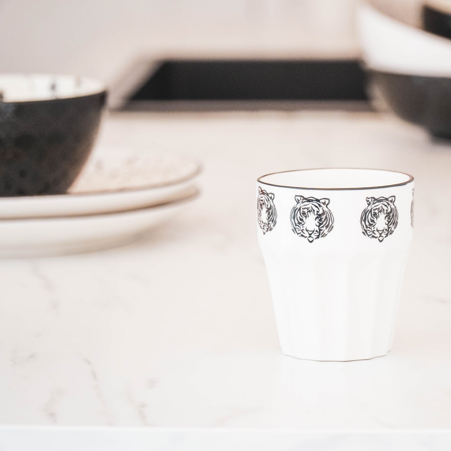 HV White Cup - 8,5 x9cm - Mr Tiger