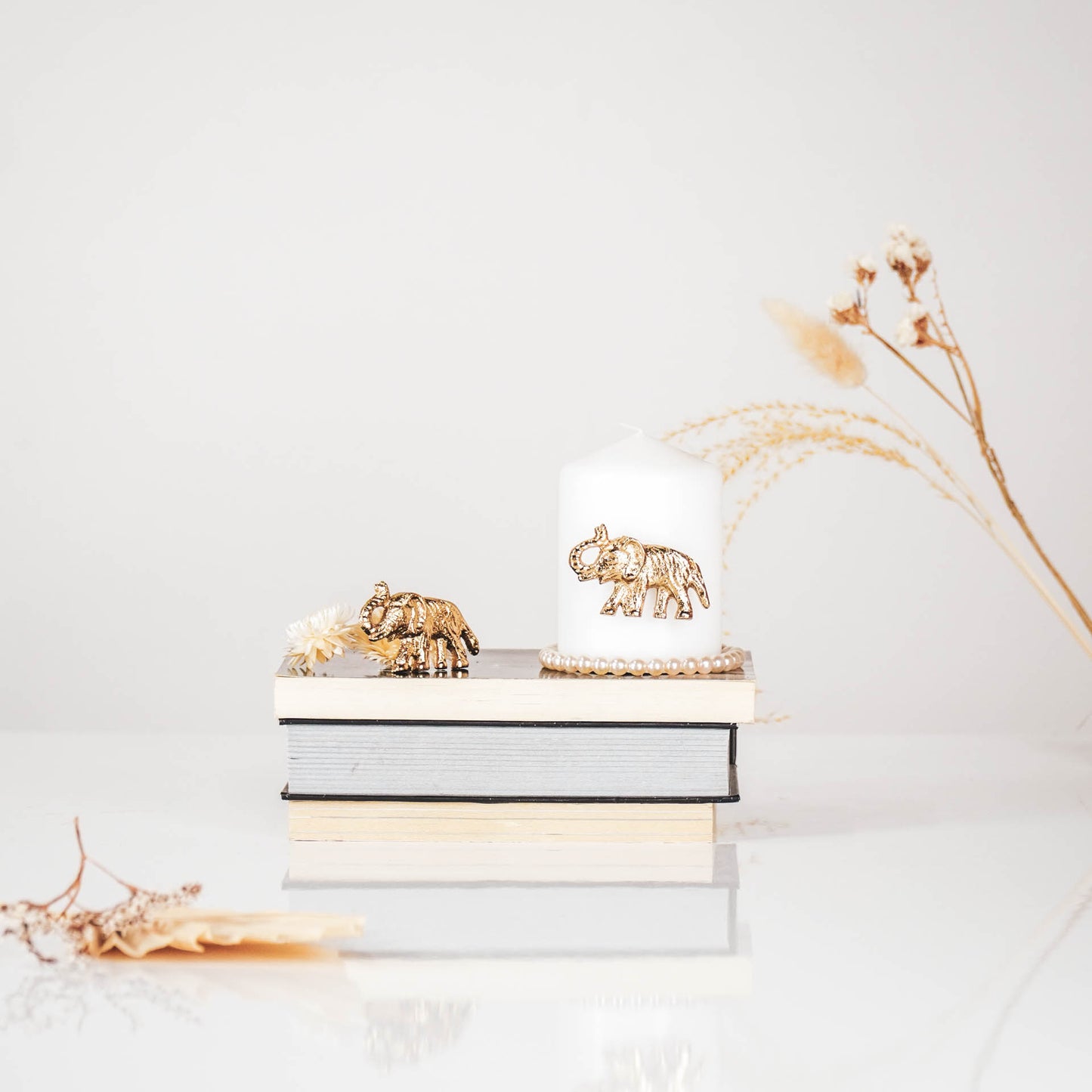HV S2 Candle Pins - Elephant - Gold - 7x4x1 cm