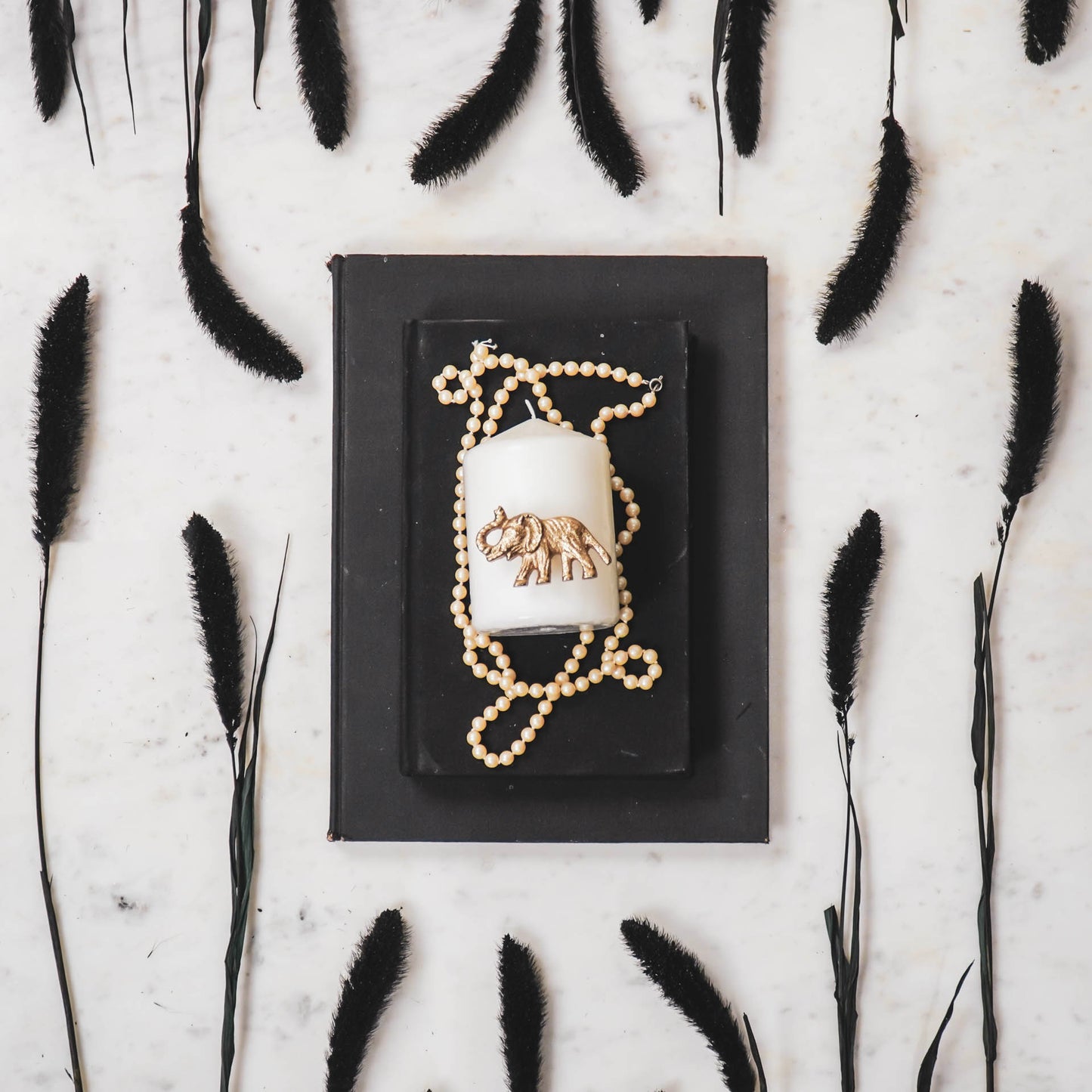 HV S2 Candle Pins - Elephant - Gold - 7x4x1 cm
