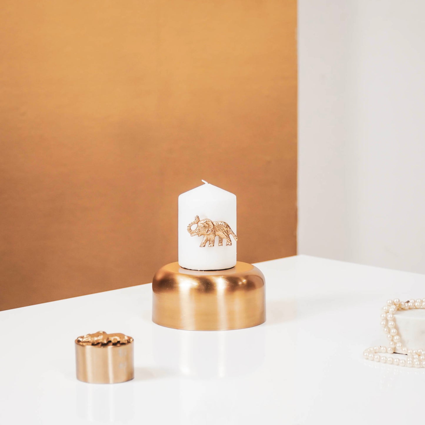 HV S2 Candle Pins - Elephant - Gold - 7x4x1 cm