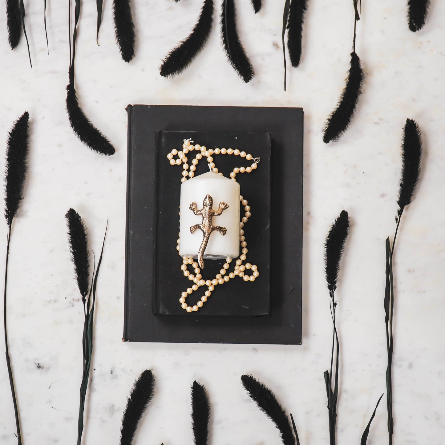 HV Candle Pins - Salamander - Gold - 8x4x1cm