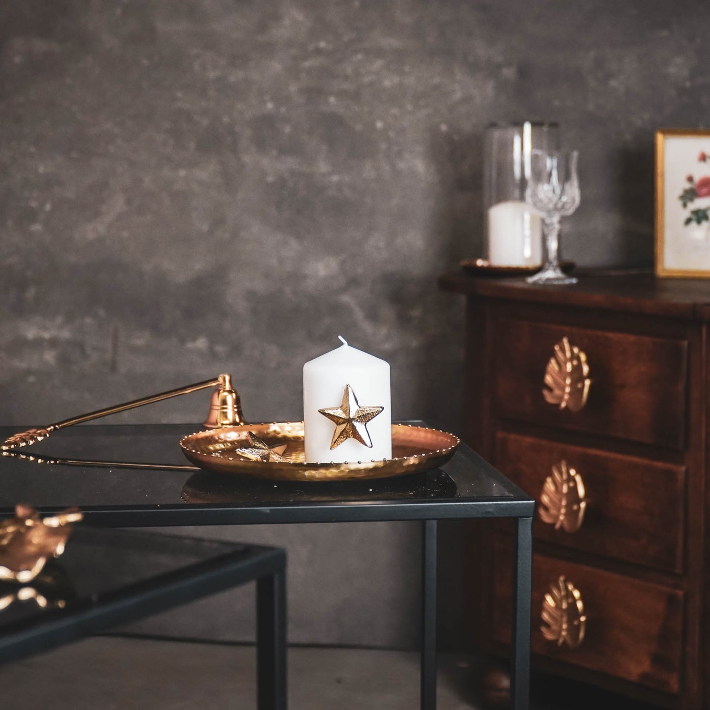 HV Candle Pins - Star - Gold - 5x5x2cm