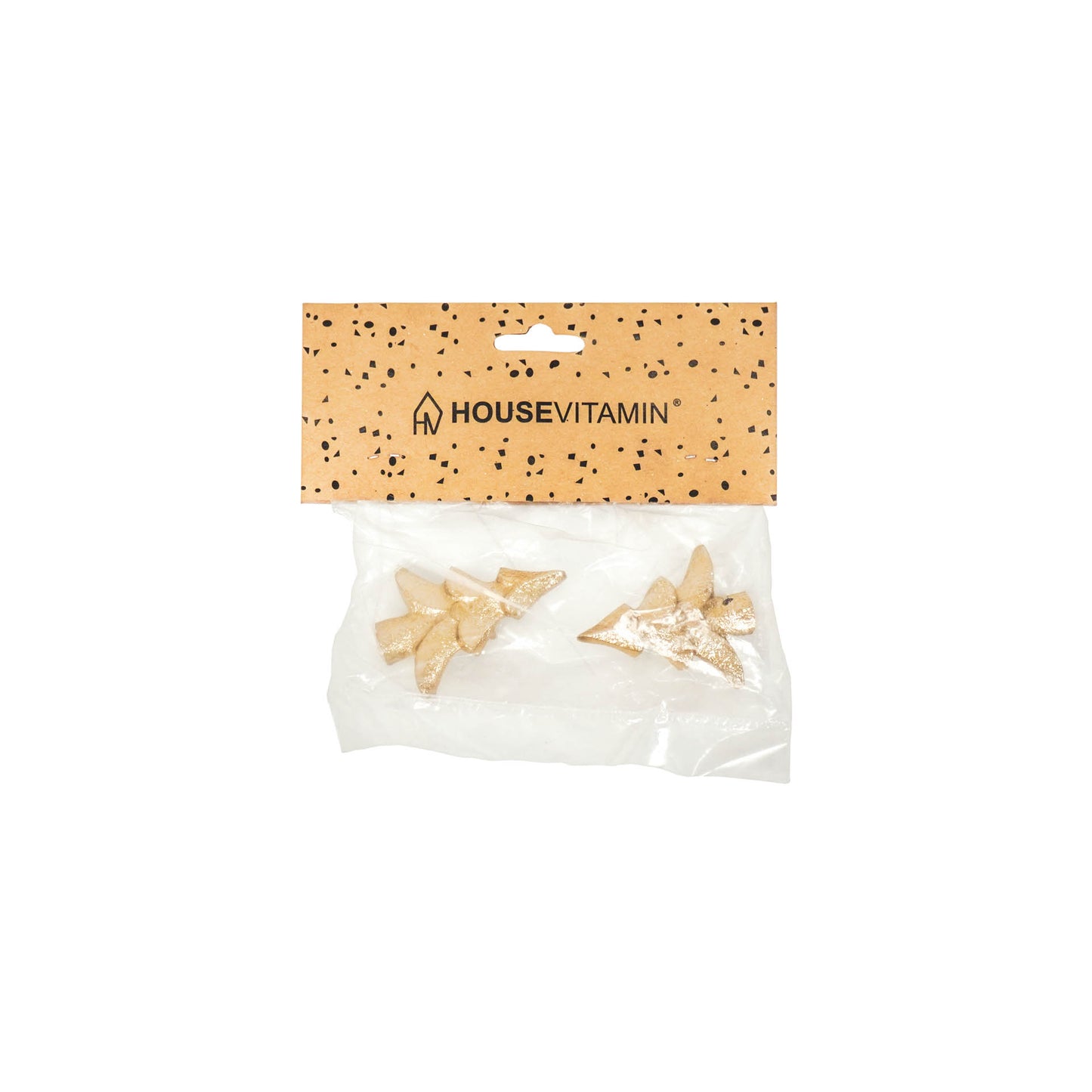 HV Candle Pins - Xmas Tree - Gold - 5x4x3cm