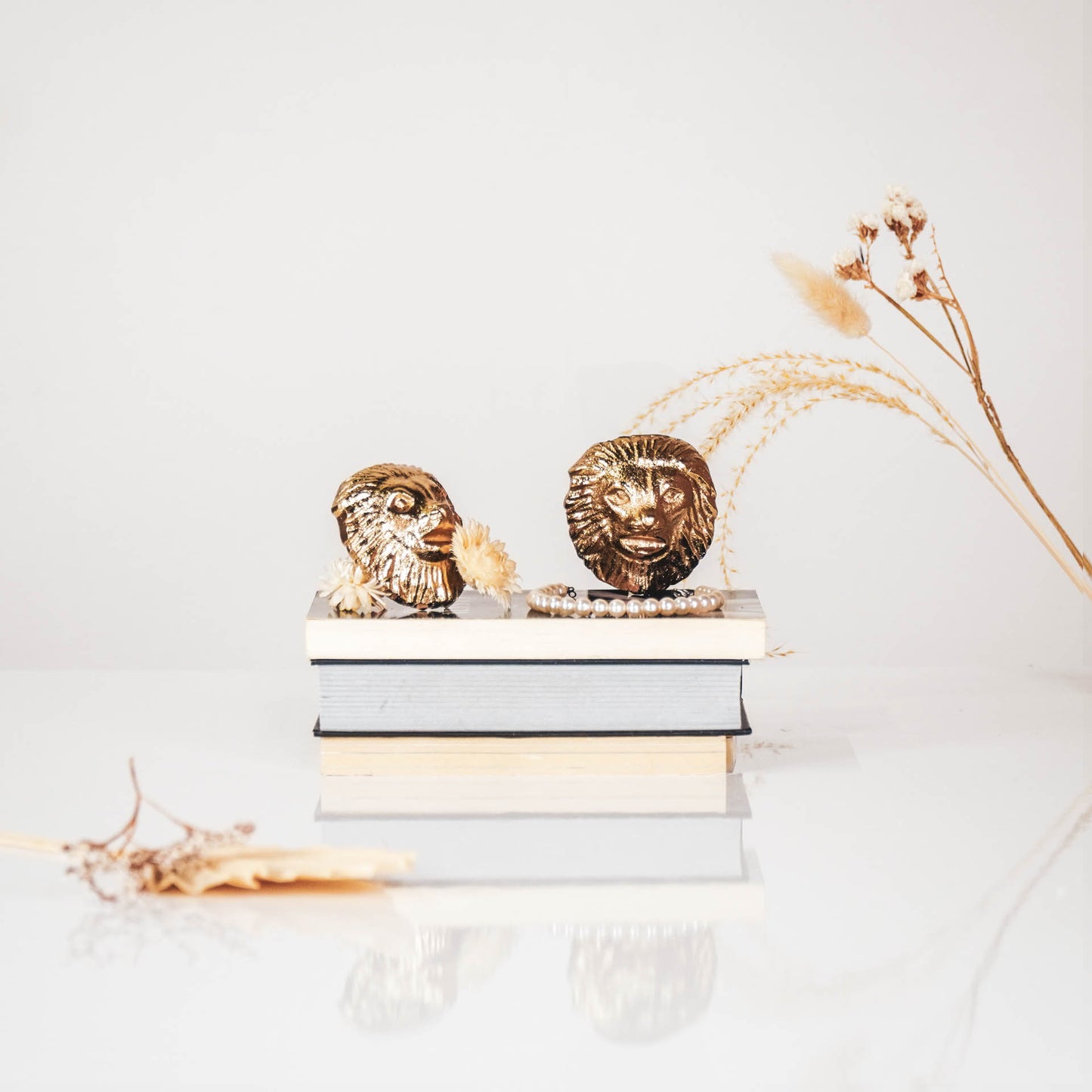 HV Doorknobs Lion - Gold - 8x8x5cm