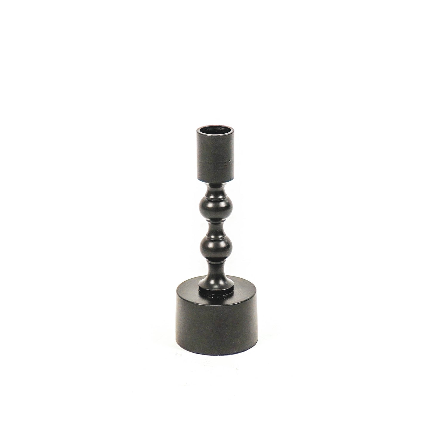 HV Bubbel Kandelaar Zwart - S - 6x6x16cm