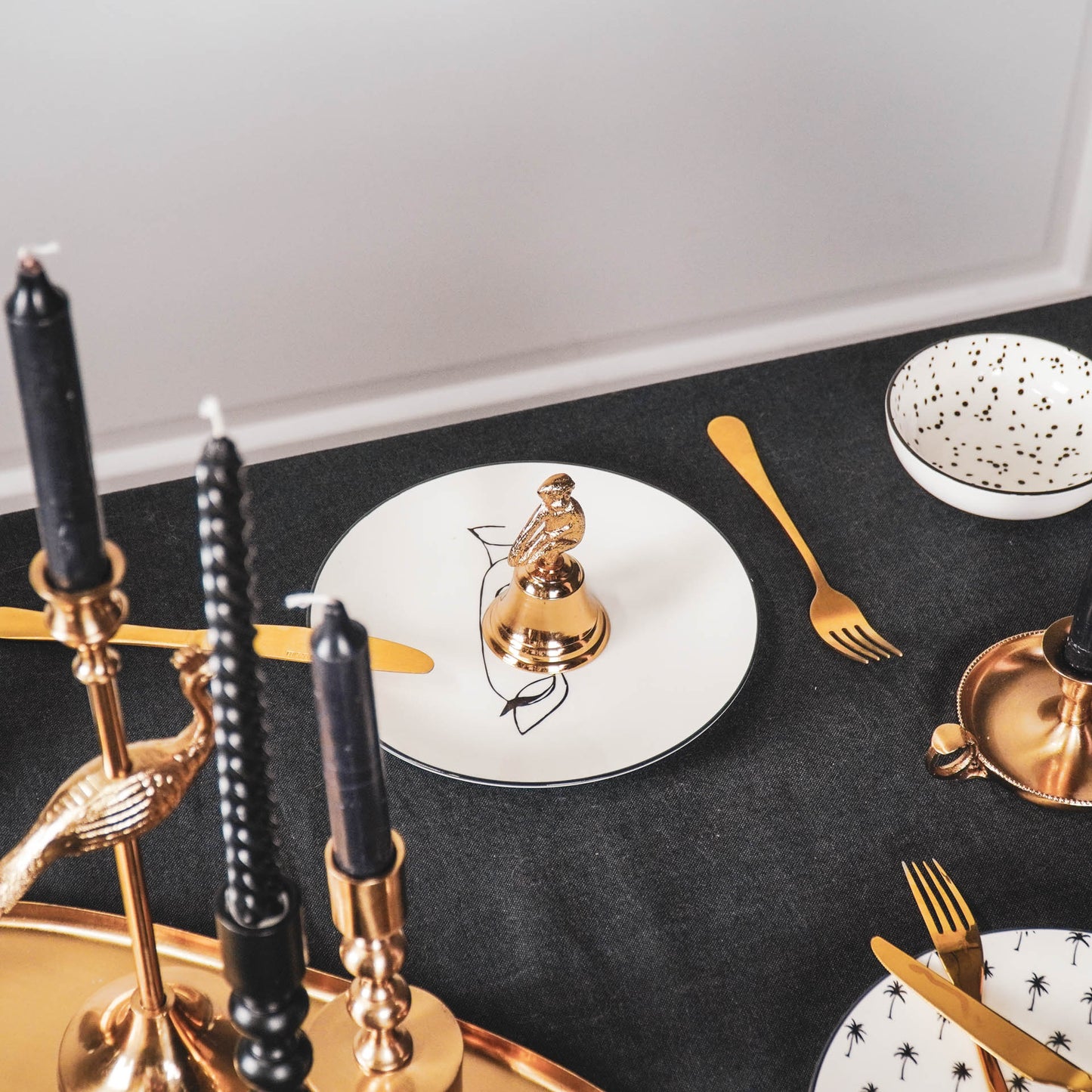 HV Butler Bell - Monkey - Gold - 6x6x10cm