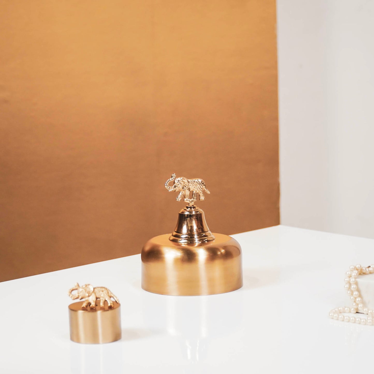 HV Butler Bell- Elephant - Gold - 4,5x4,5x10cm