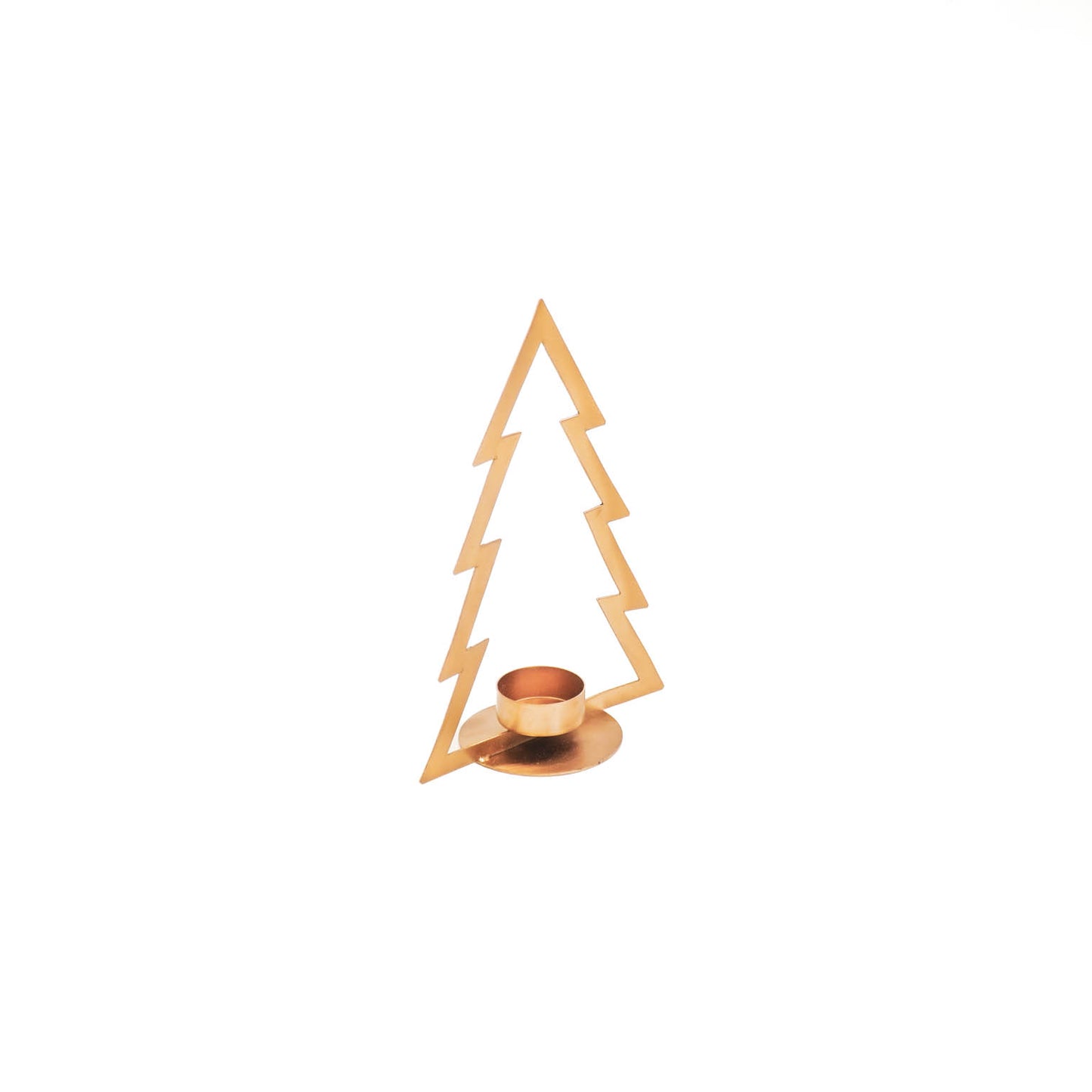 HV XMAS Tree tealightholder- Gold- 15x7,5x21