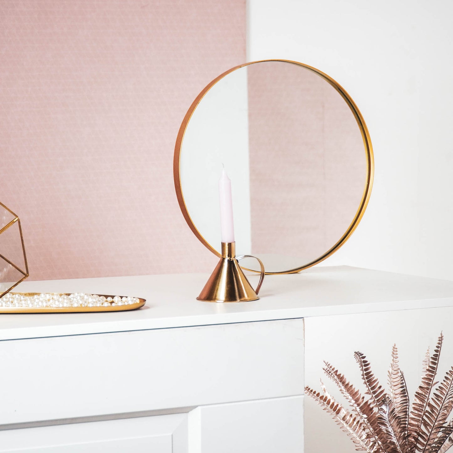HV Funnel Candleholder - Gold - 10x10x9cm