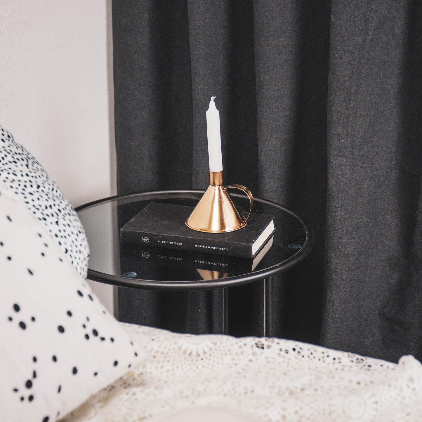 HV Funnel Candleholder - Gold - 10x10x9cm