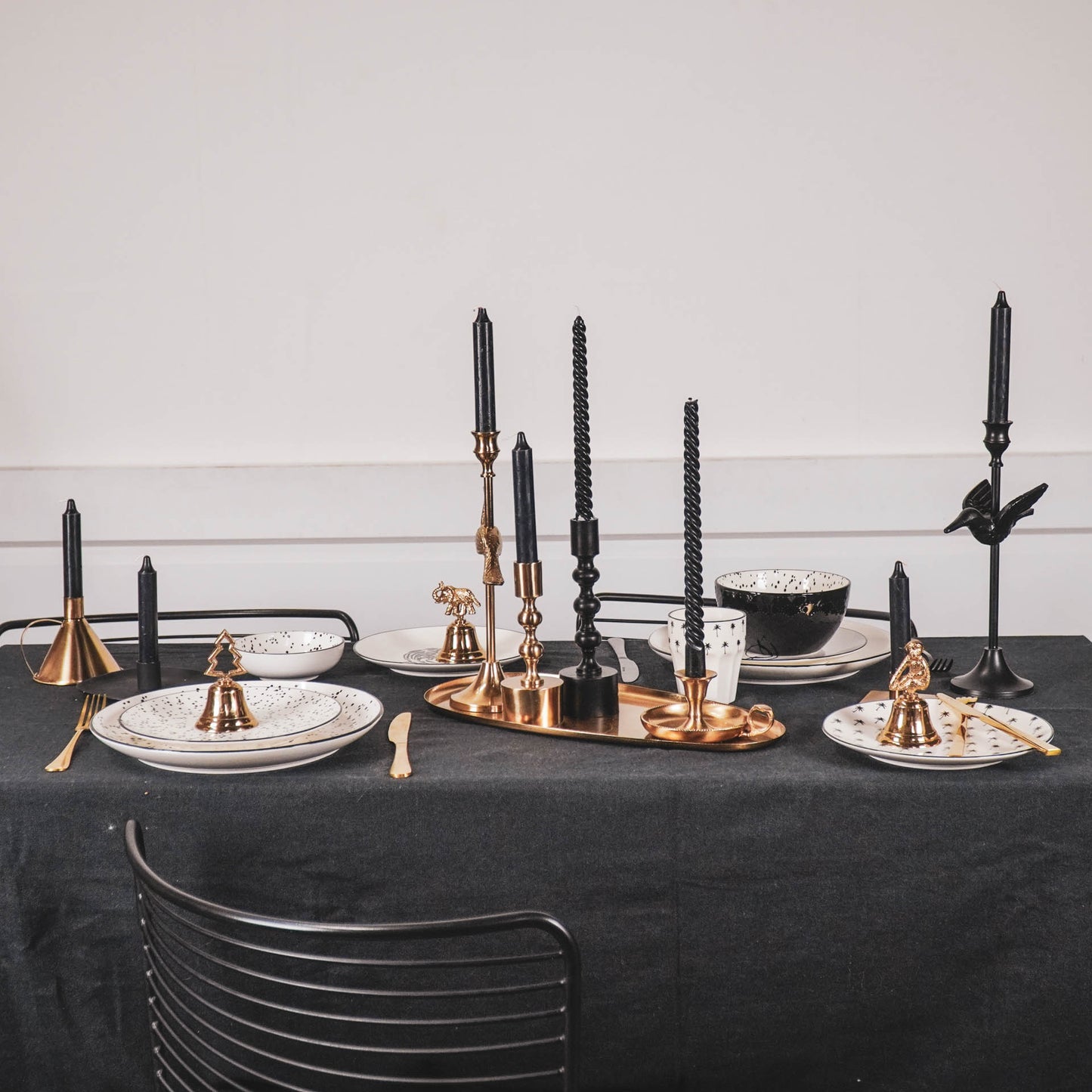 HV Funnel Candleholder - Gold - 10x10x9cm