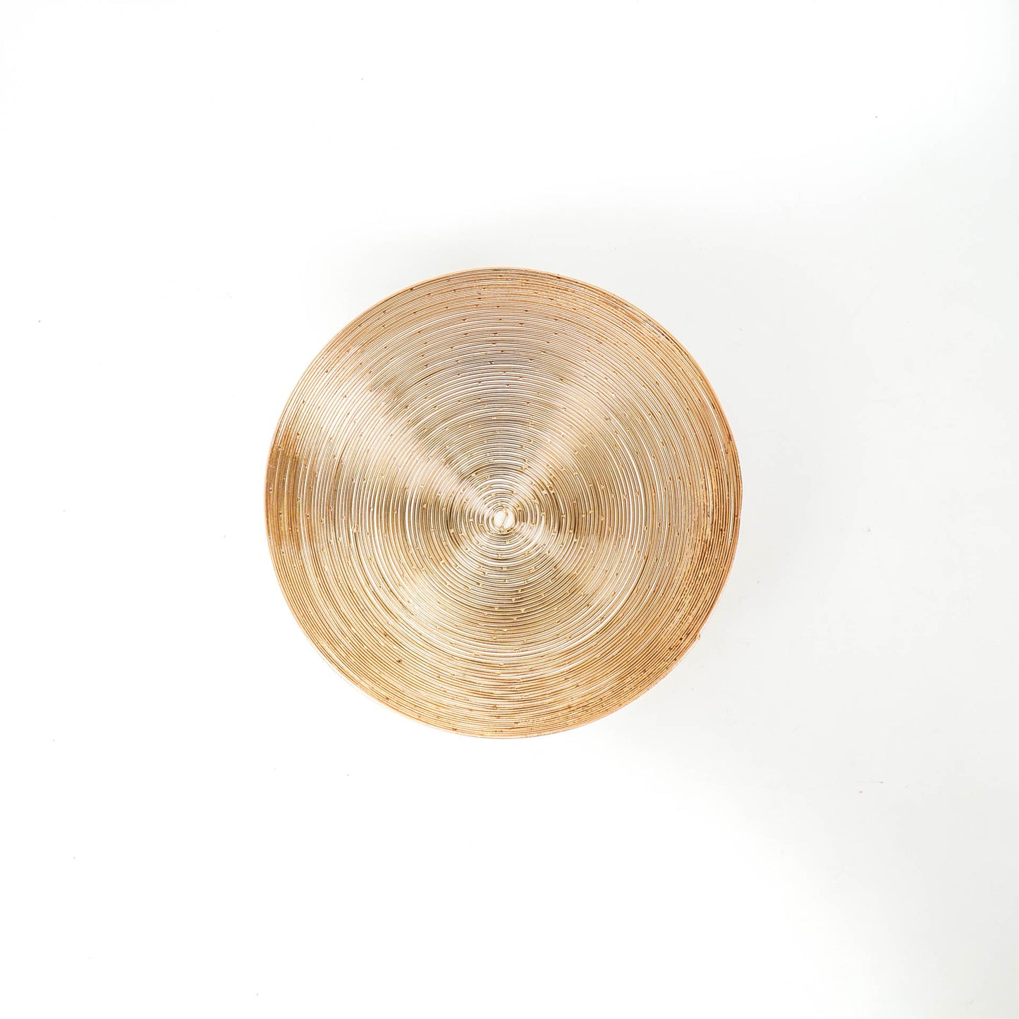 HV Wired Steel Bowl - Gold - 34x34x10cm