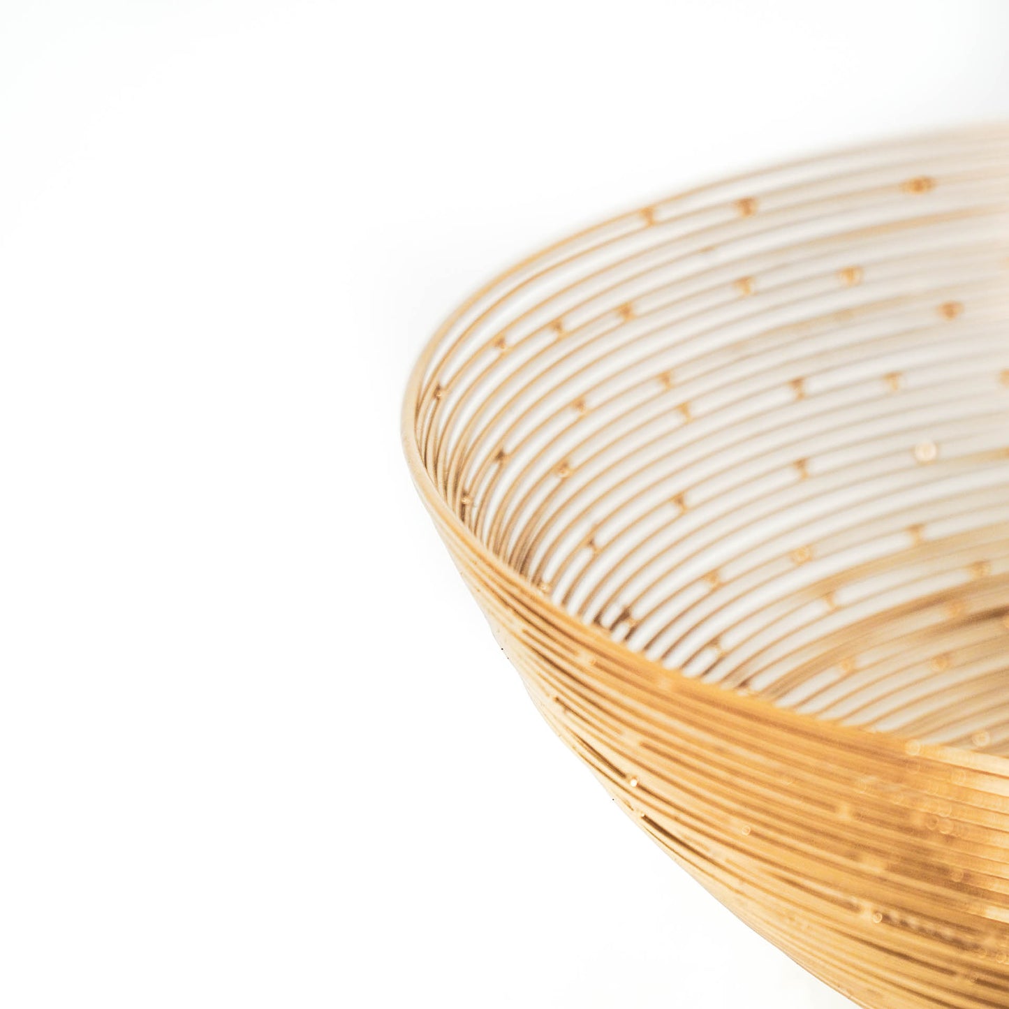 HV Wired Steel Bowl - Gold - 34x34x10cm