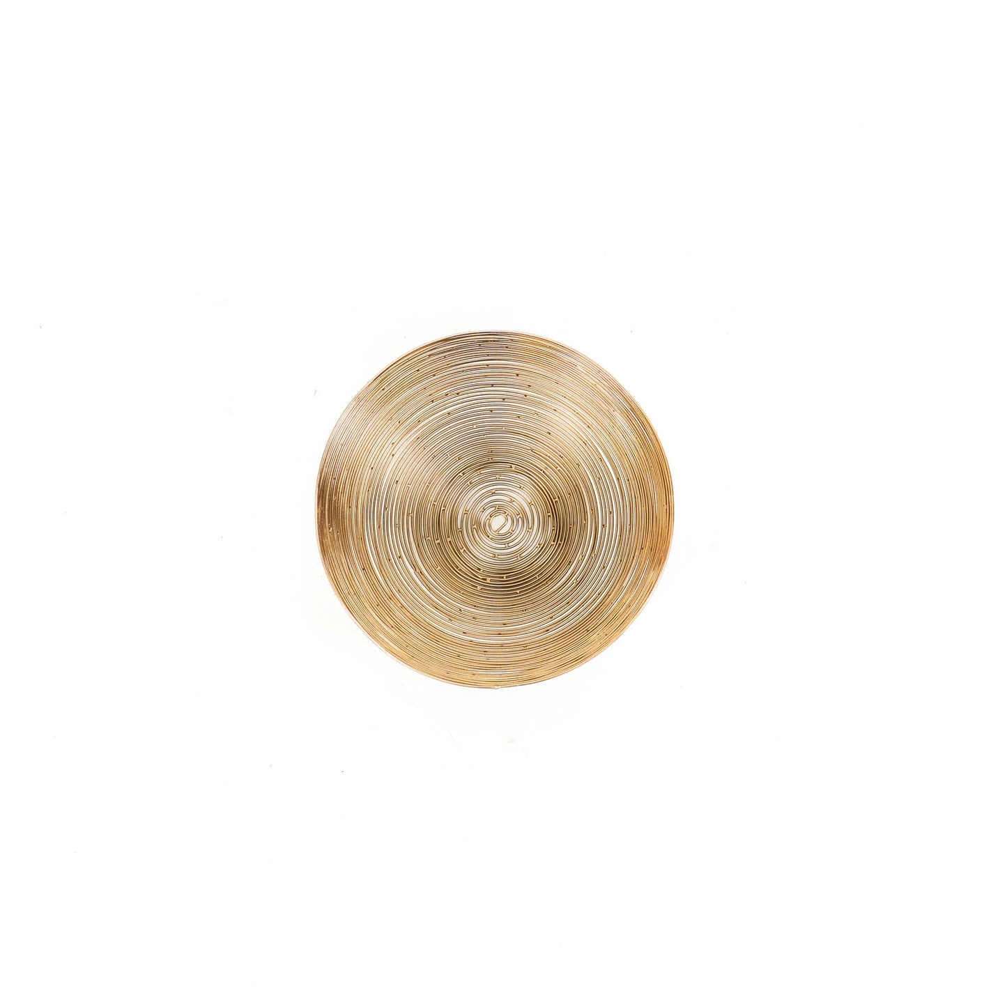 HV Wired Steel Bowl - Gold - 26x26x10cm