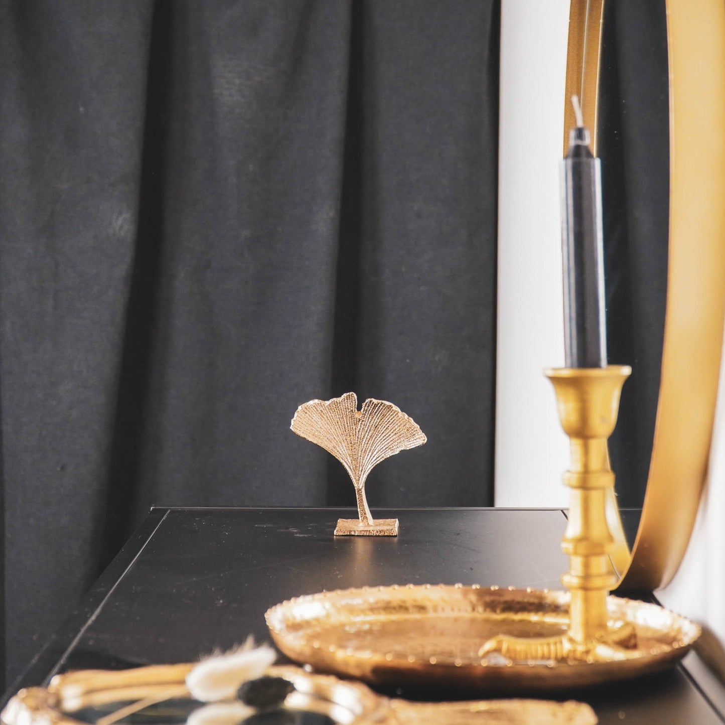 HV Golden Ginkgo Leaf-Standing- 9,5x5x10,5