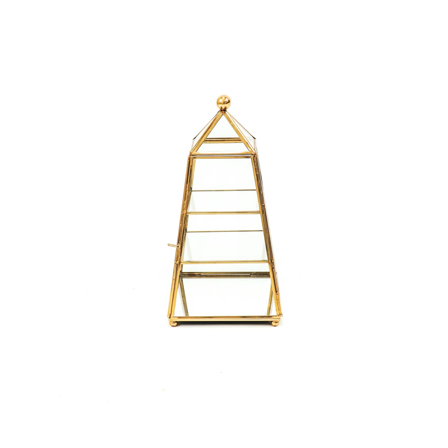 HV Styling Tower-Messing/Glass-Gold- 15x15x31cm