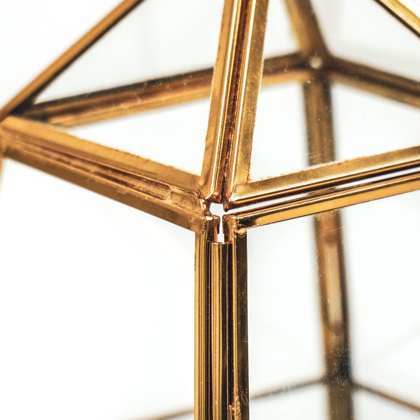HV Styling Tower-Messing/Glass-Gold- 15x15x31cm