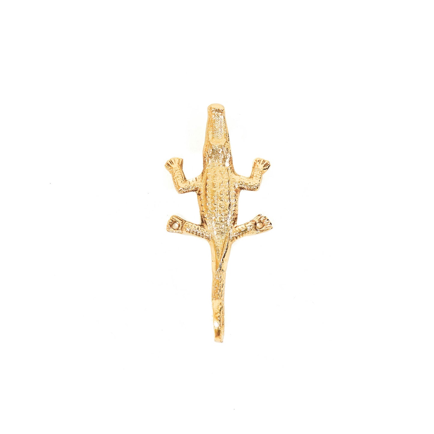 HV Wall Hook Crocodile- Gold- 8x17x3,5cm