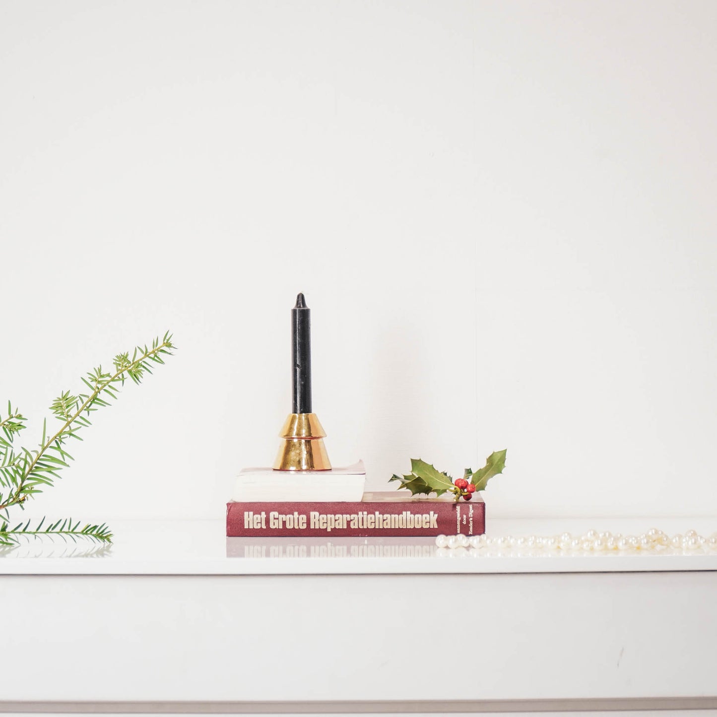 HV Golden Xmas Tree Candleholder - 6,5x6cm
