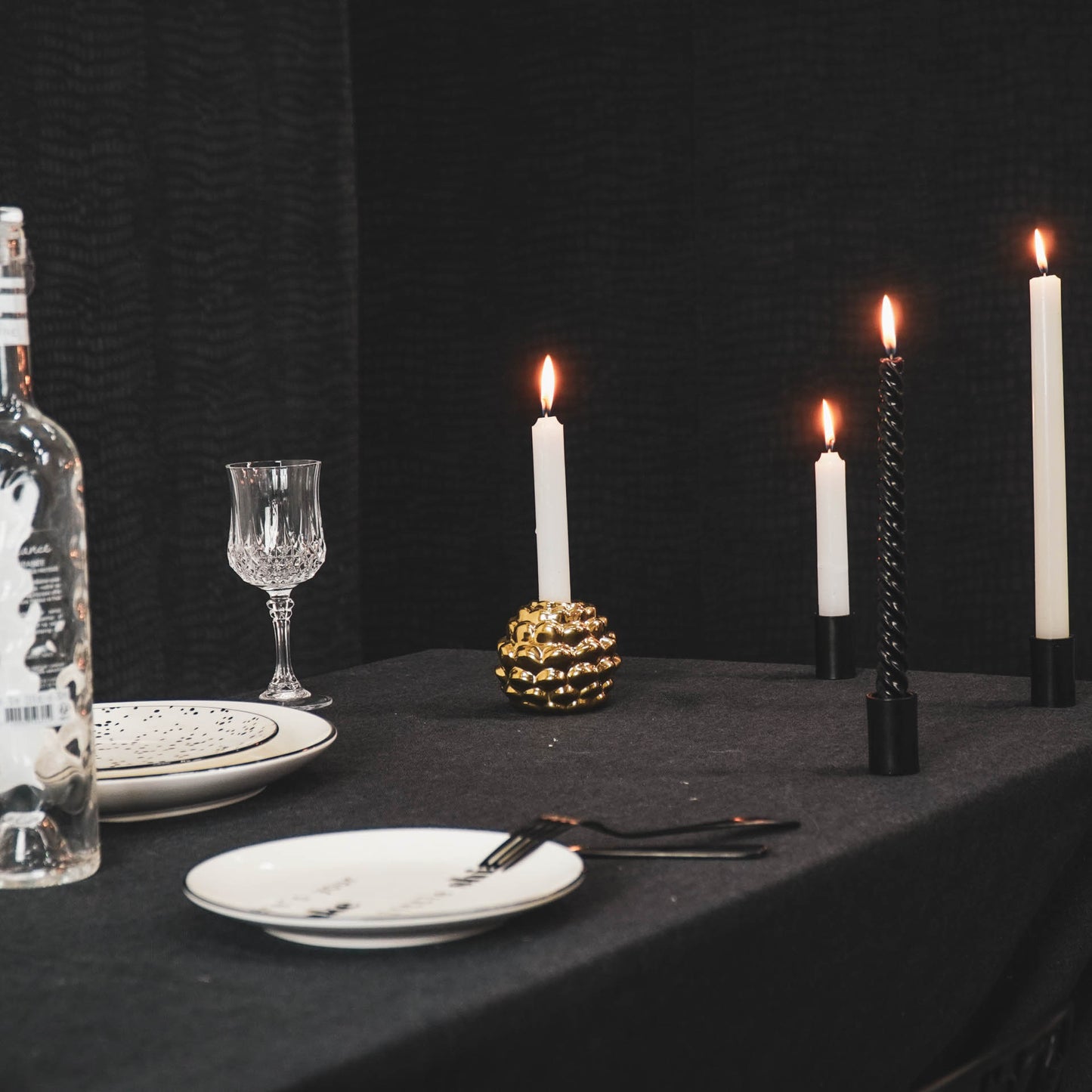 HV Pineapple candleholder - Gold - 8x7cm
