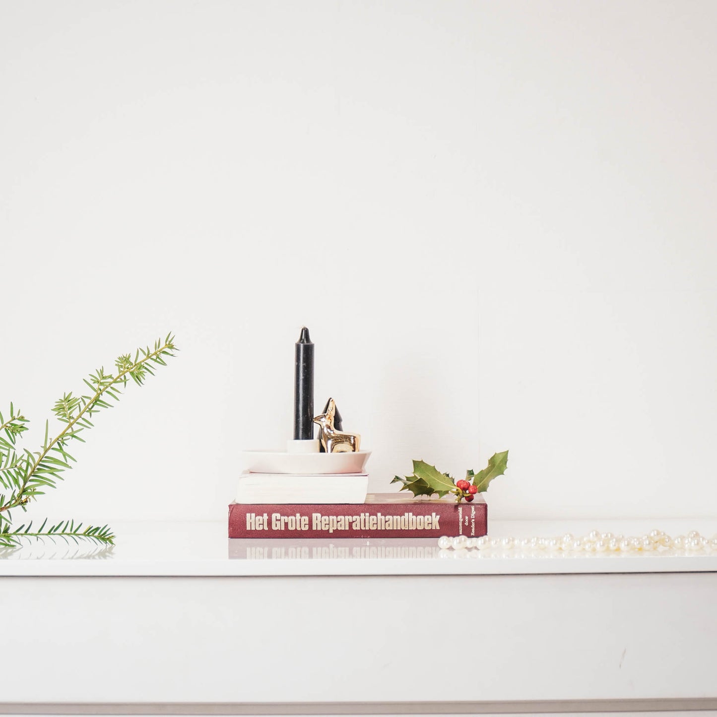 HV Candleholder X mas tree/Reindeer - 14x14x7cm