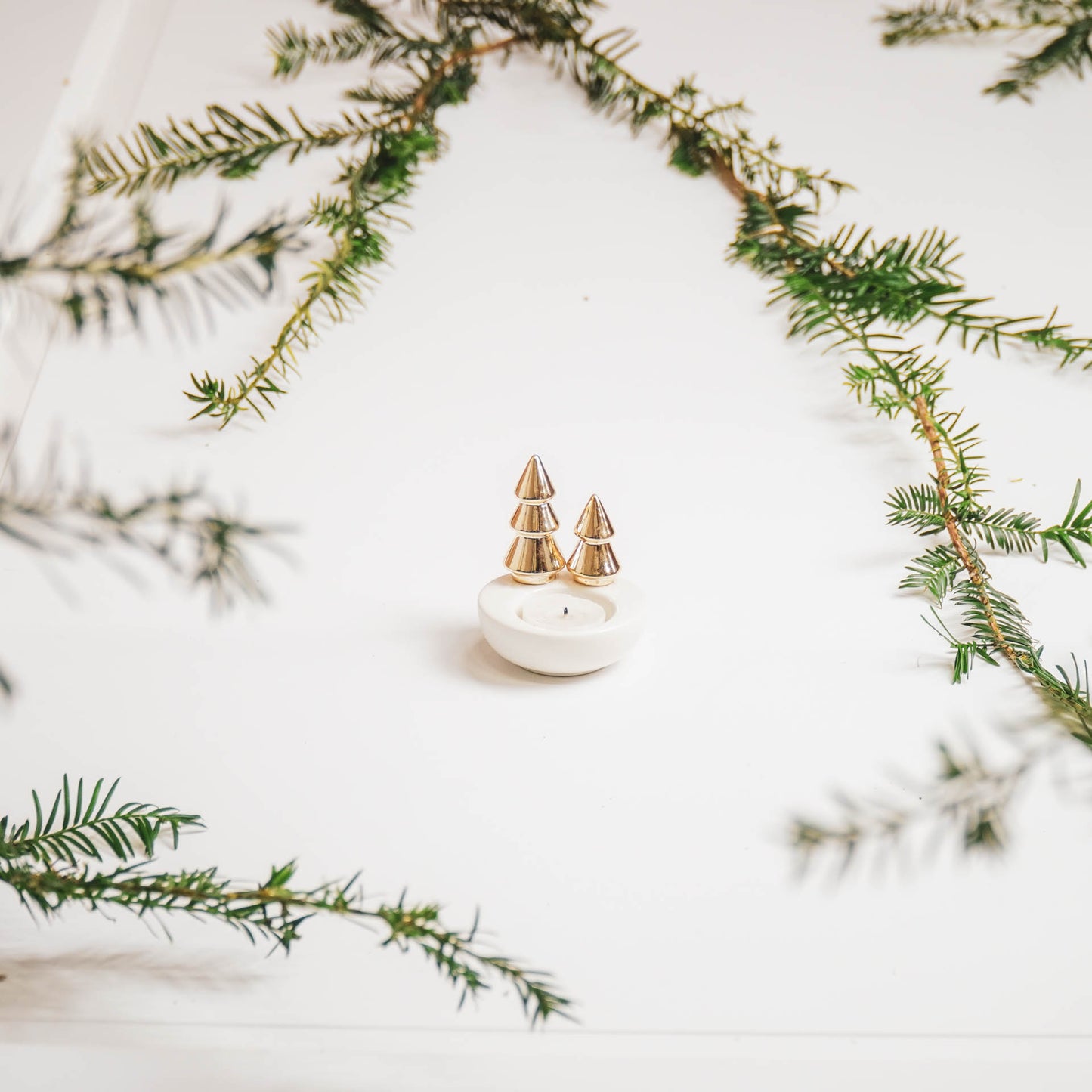 HV Xmas Trees Tealightholder - 8x8x9,5cm