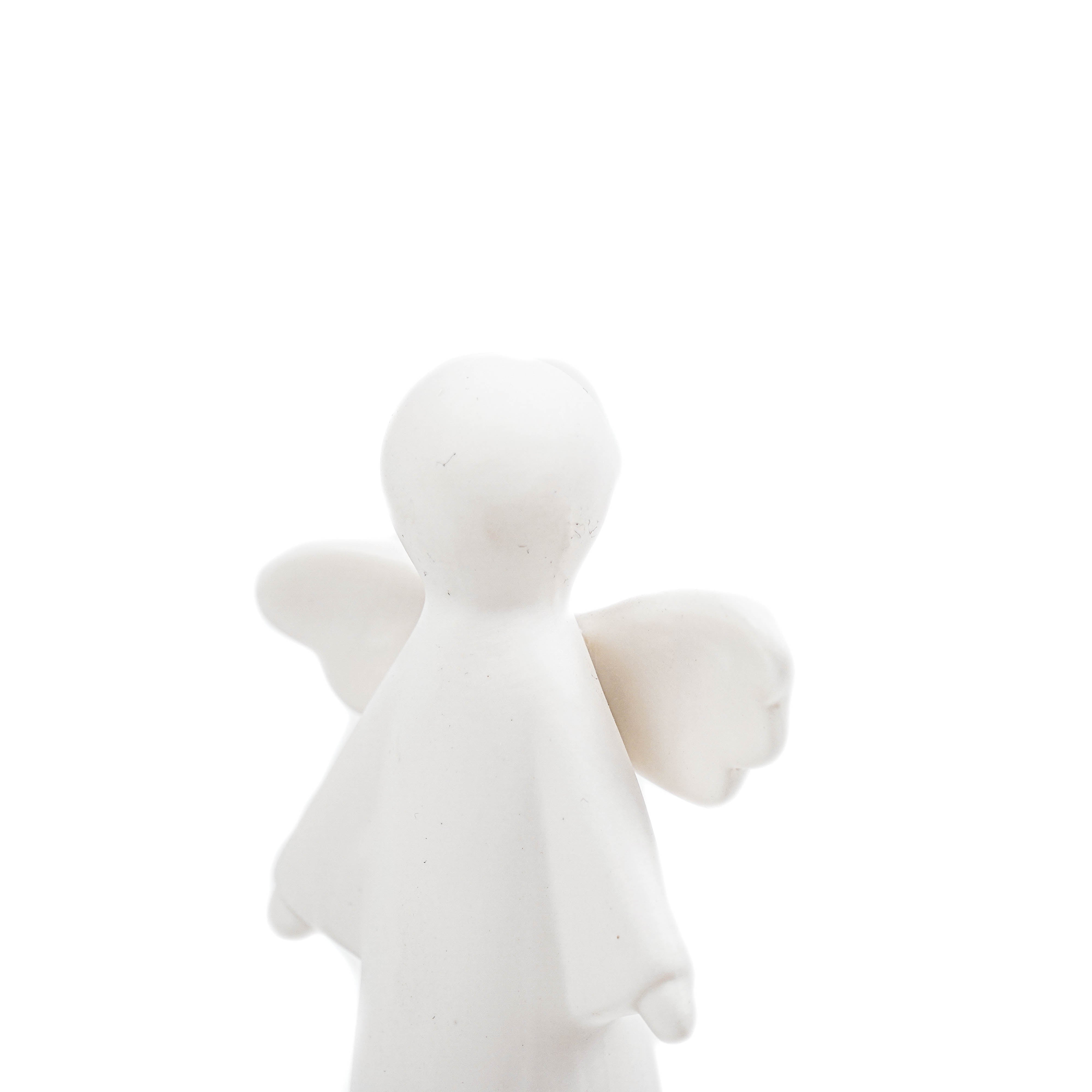 Ledlight - Angel - Ceramics - White - 9x6x16,5cm