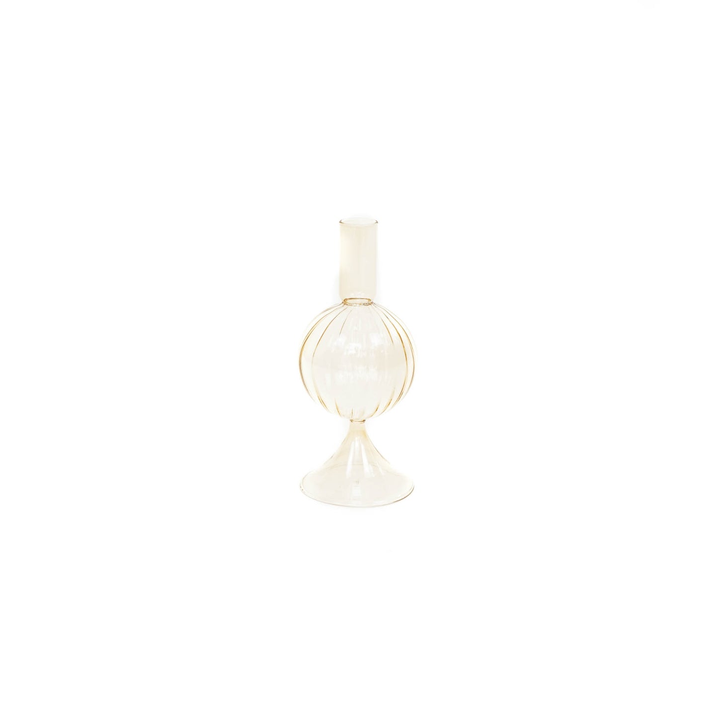 HV Bubble Candleholder - Amber - 8x18cm