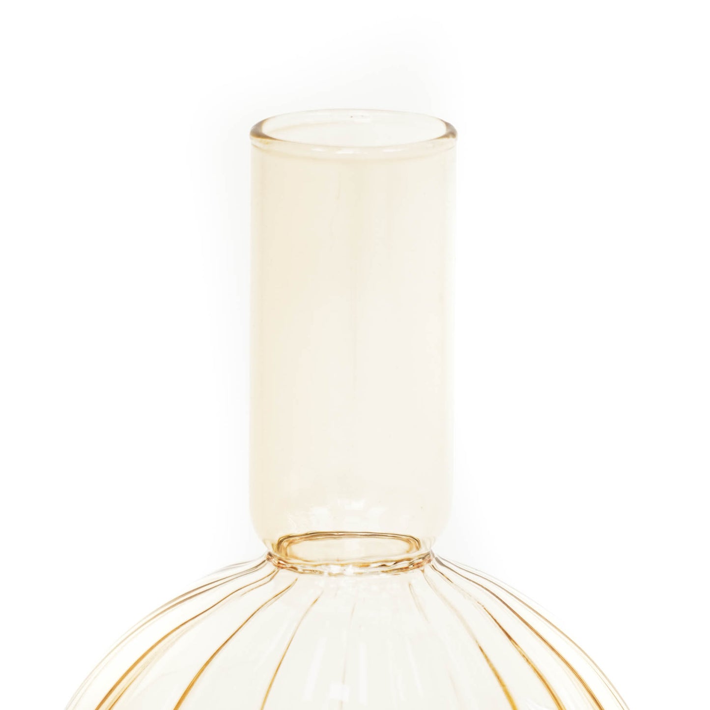 HV Bubble Candleholder - Amber - 8x18cm