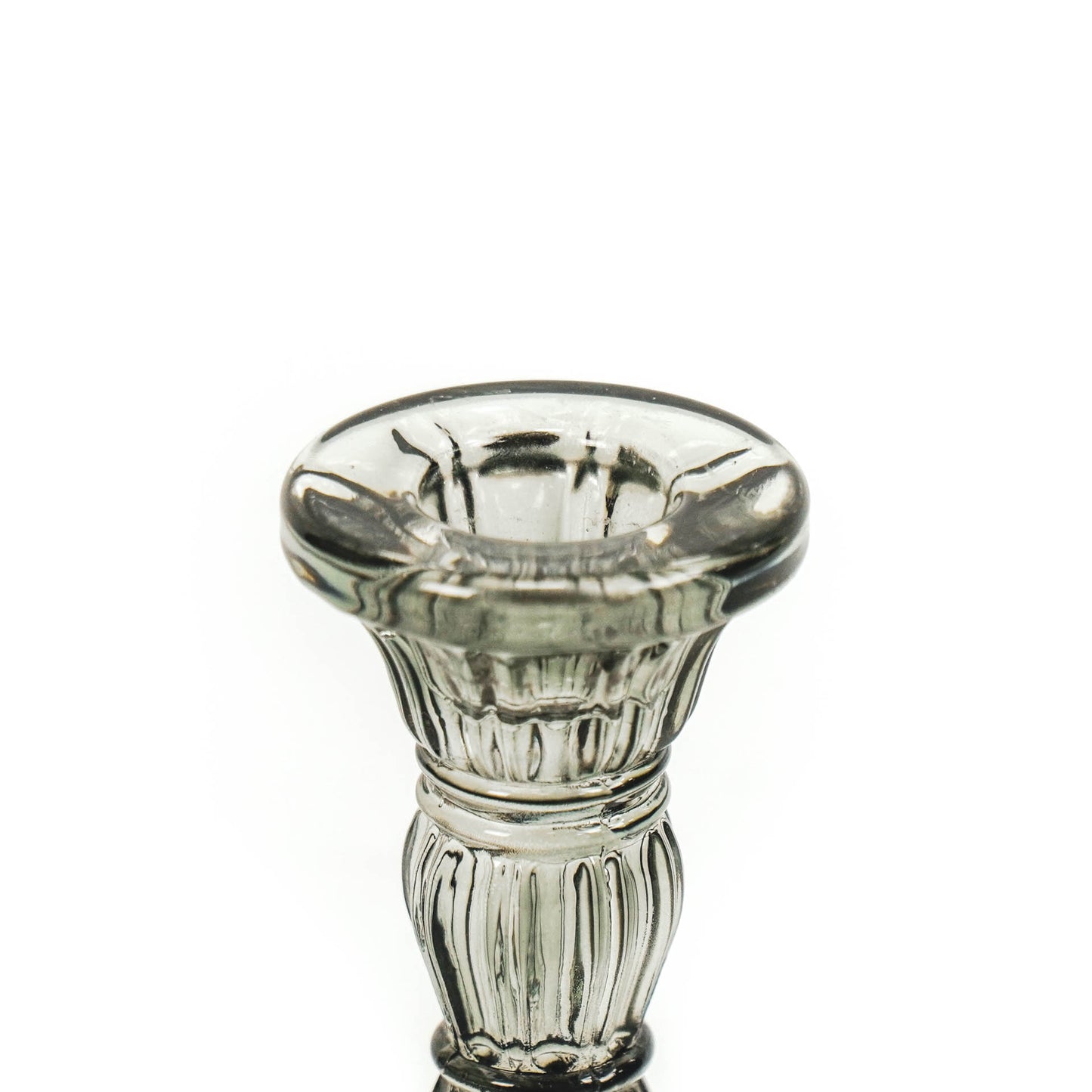 Candle holder - Glass - Smokey - 6,5x10,5cm