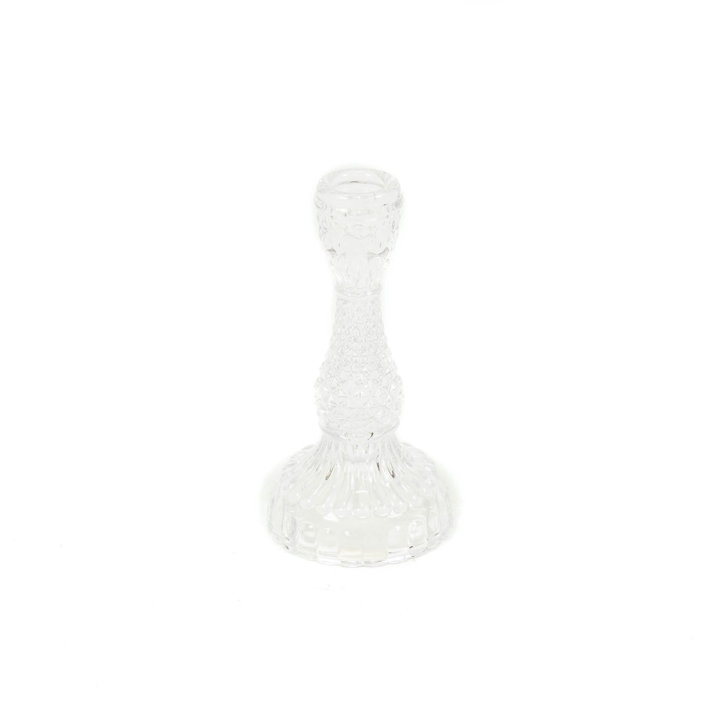 HV Glass Candleholder - Clear - 8,5x16cm
