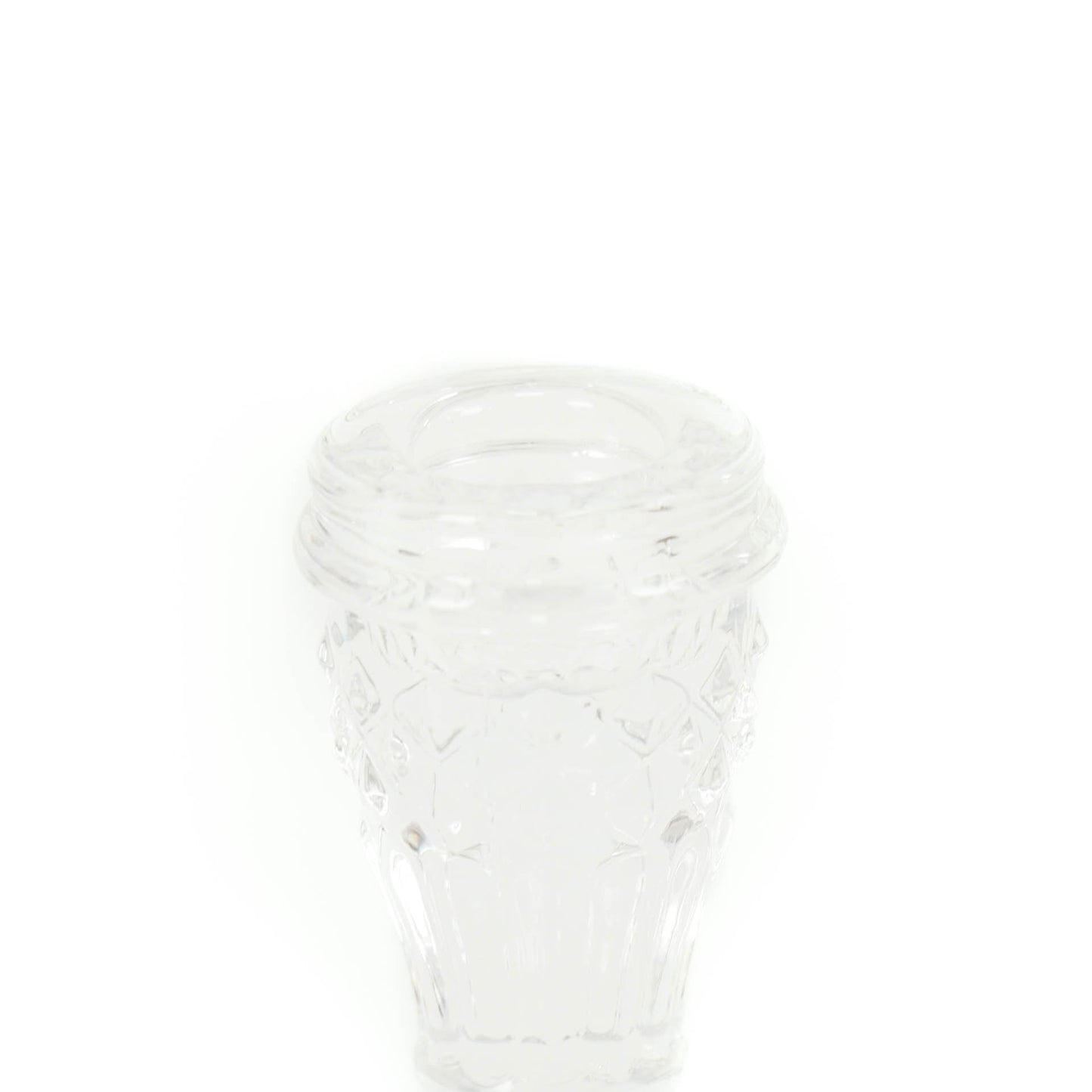 HV Glass Candleholder - Clear - 8,5x16cm