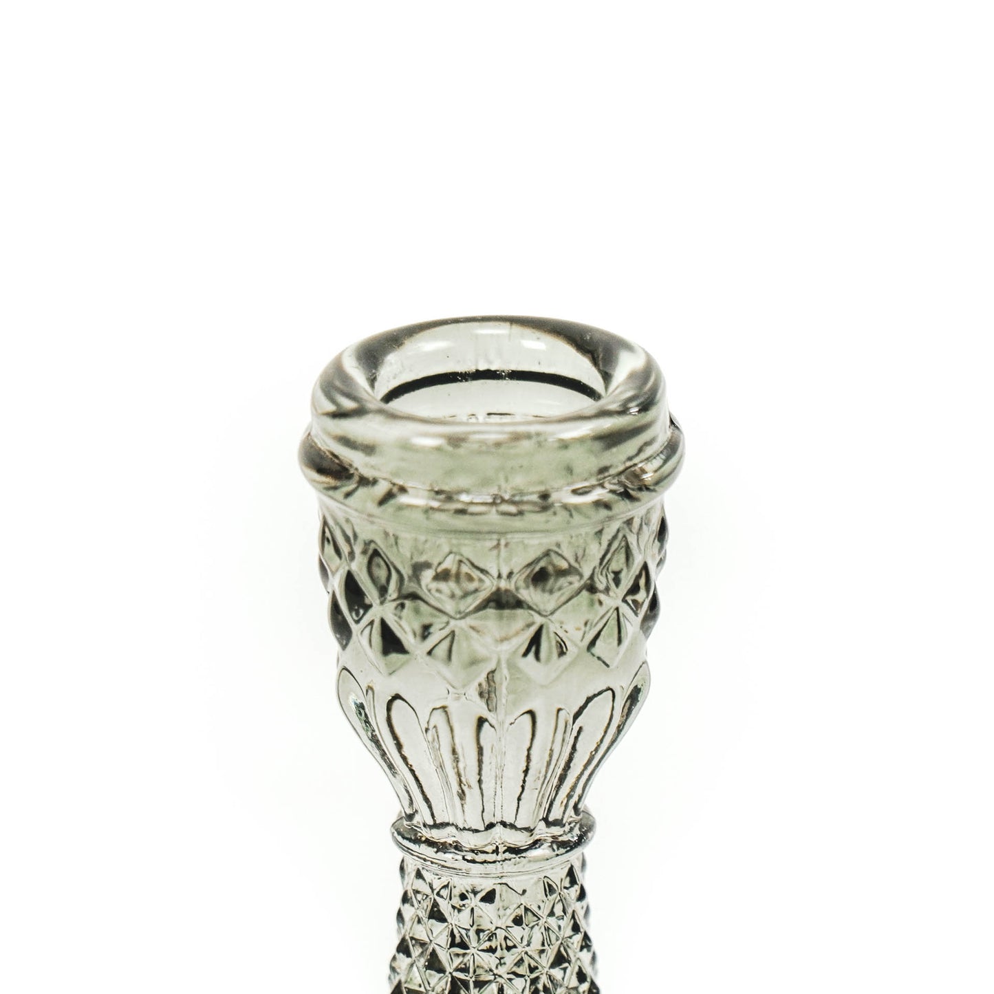 HV Glass Candleholder - Smokey - 8,5x16cm
