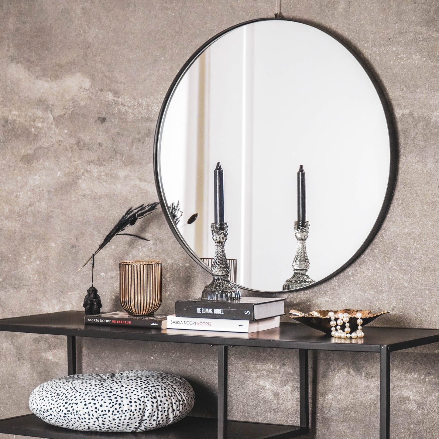 HV Glass Candleholder - Smokey - 8,5x16cm