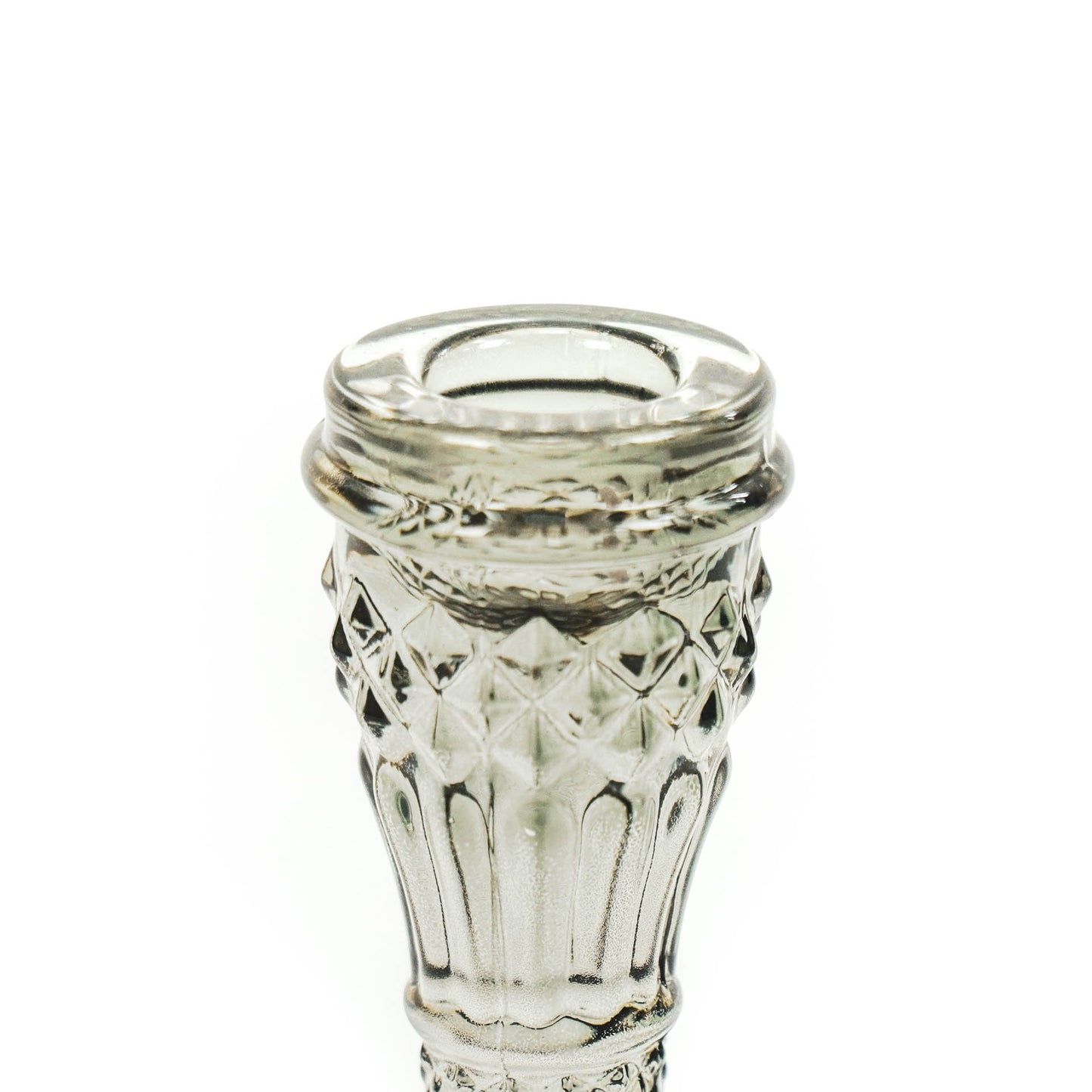 HV Glass Candleholder - Smokey - 10x21cm