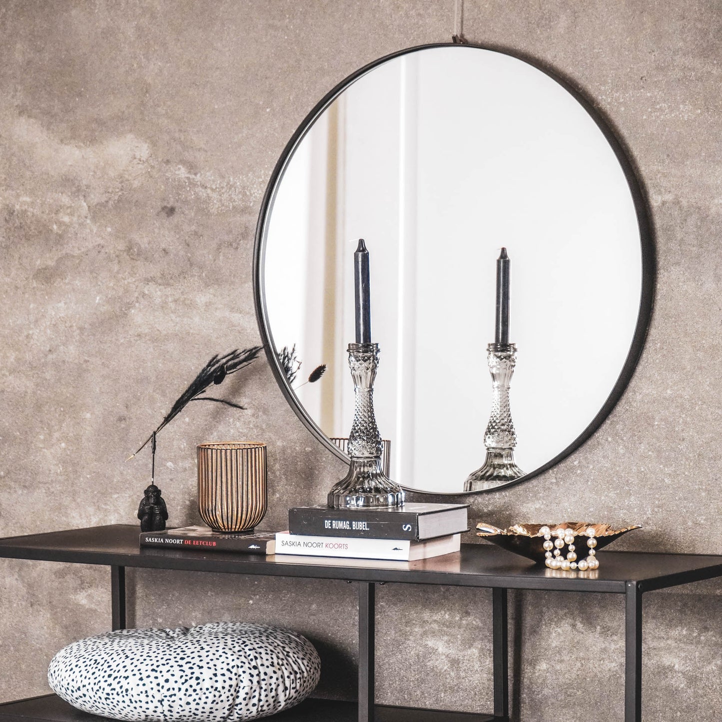 HV Glass Candleholder - Smokey - 10x21cm
