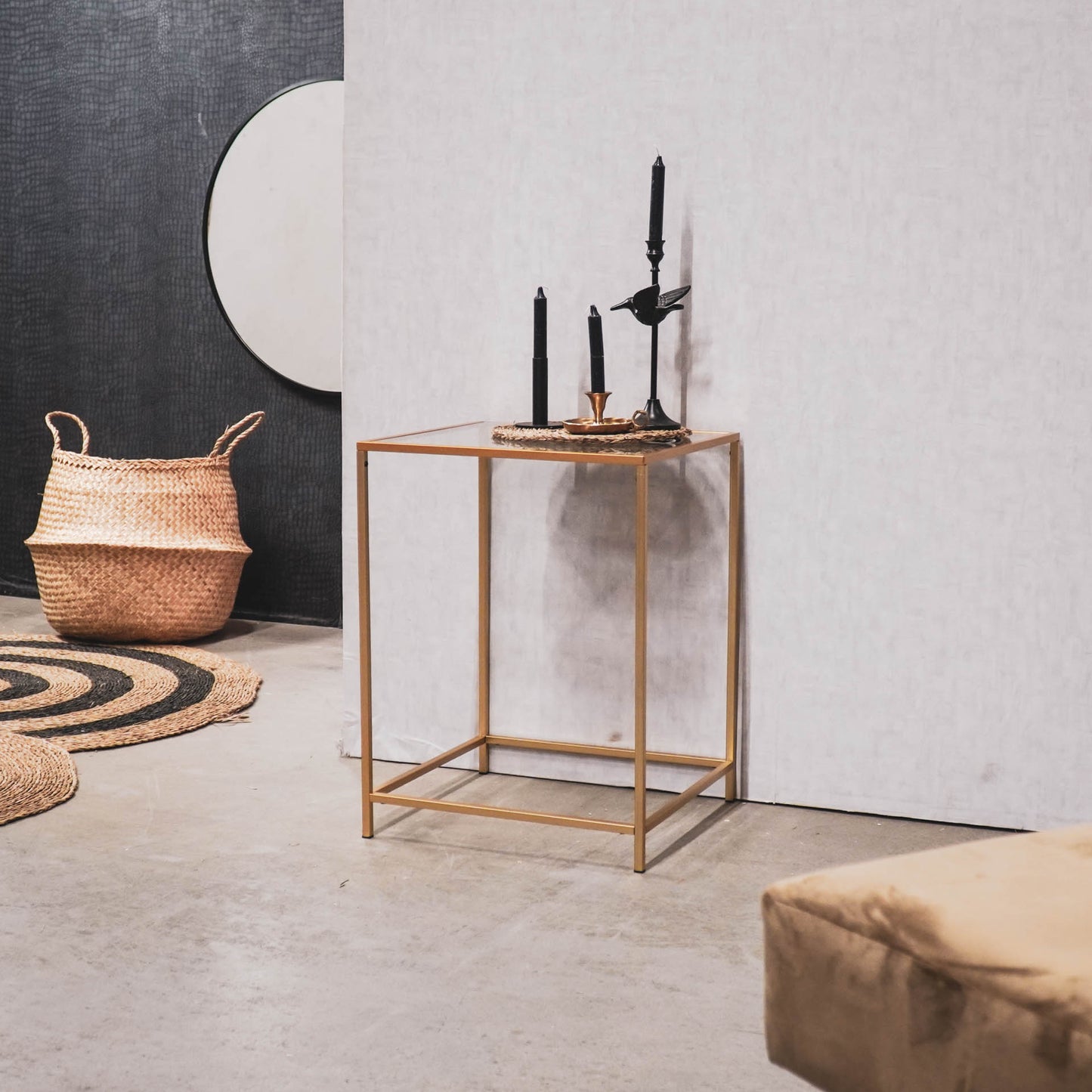 HV Side Table Gold - 45x45x60cm