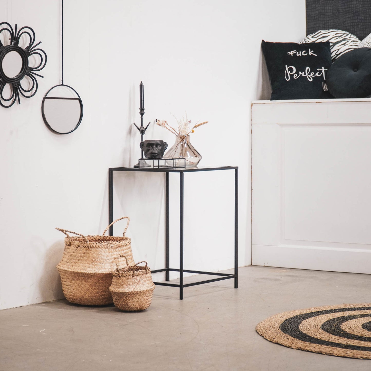 HV Side Table Black - 45x45x60cm