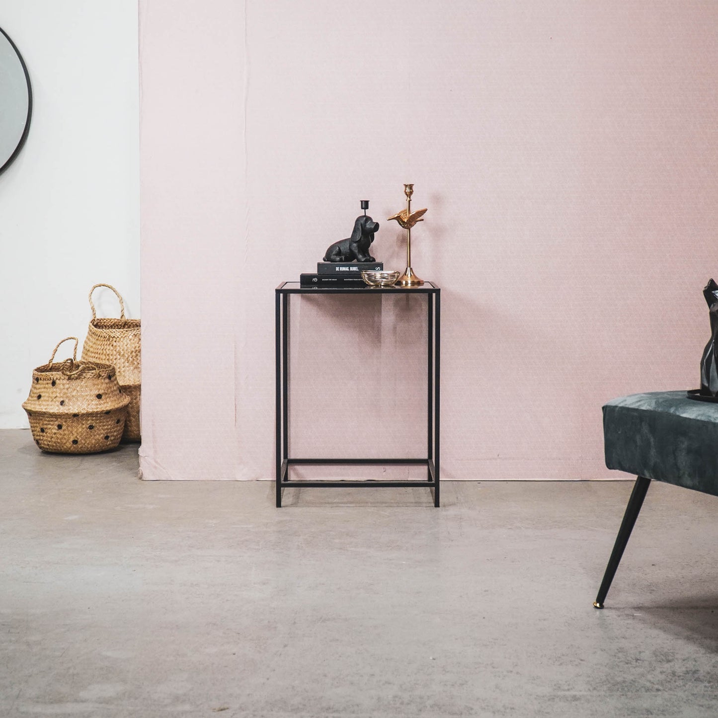 HV Side Table Black - 45x45x60cm