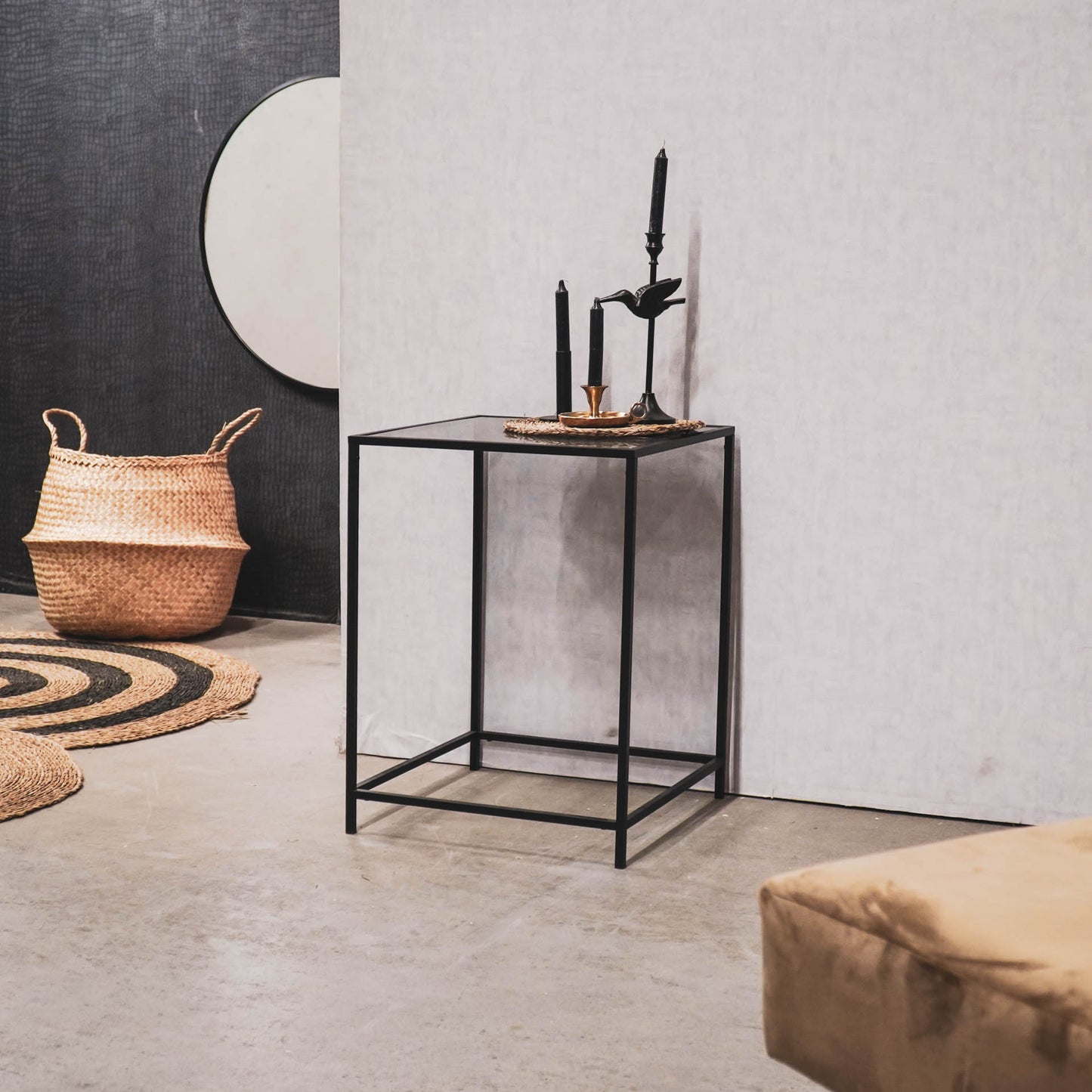 HV Side Table Black - 45x45x60cm