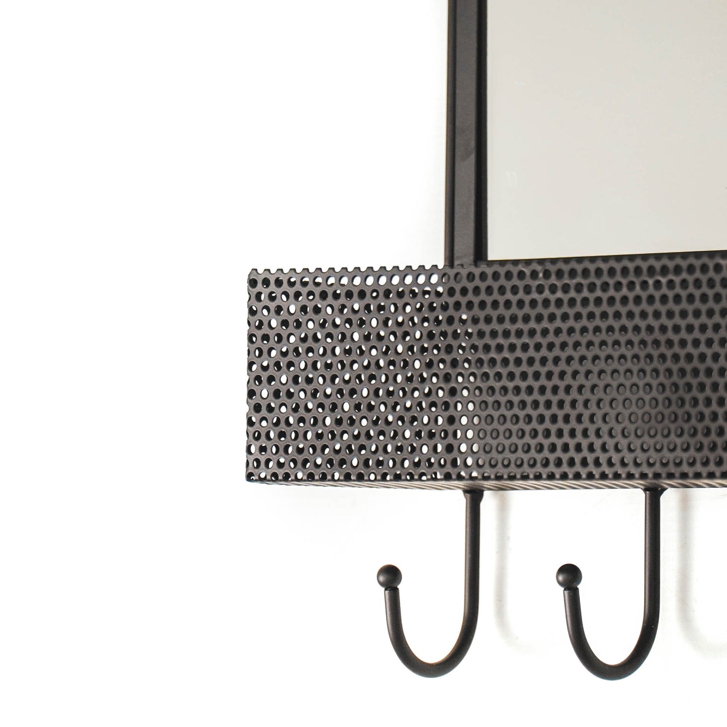 HV Black Metal Mirror - 40x10x46cm