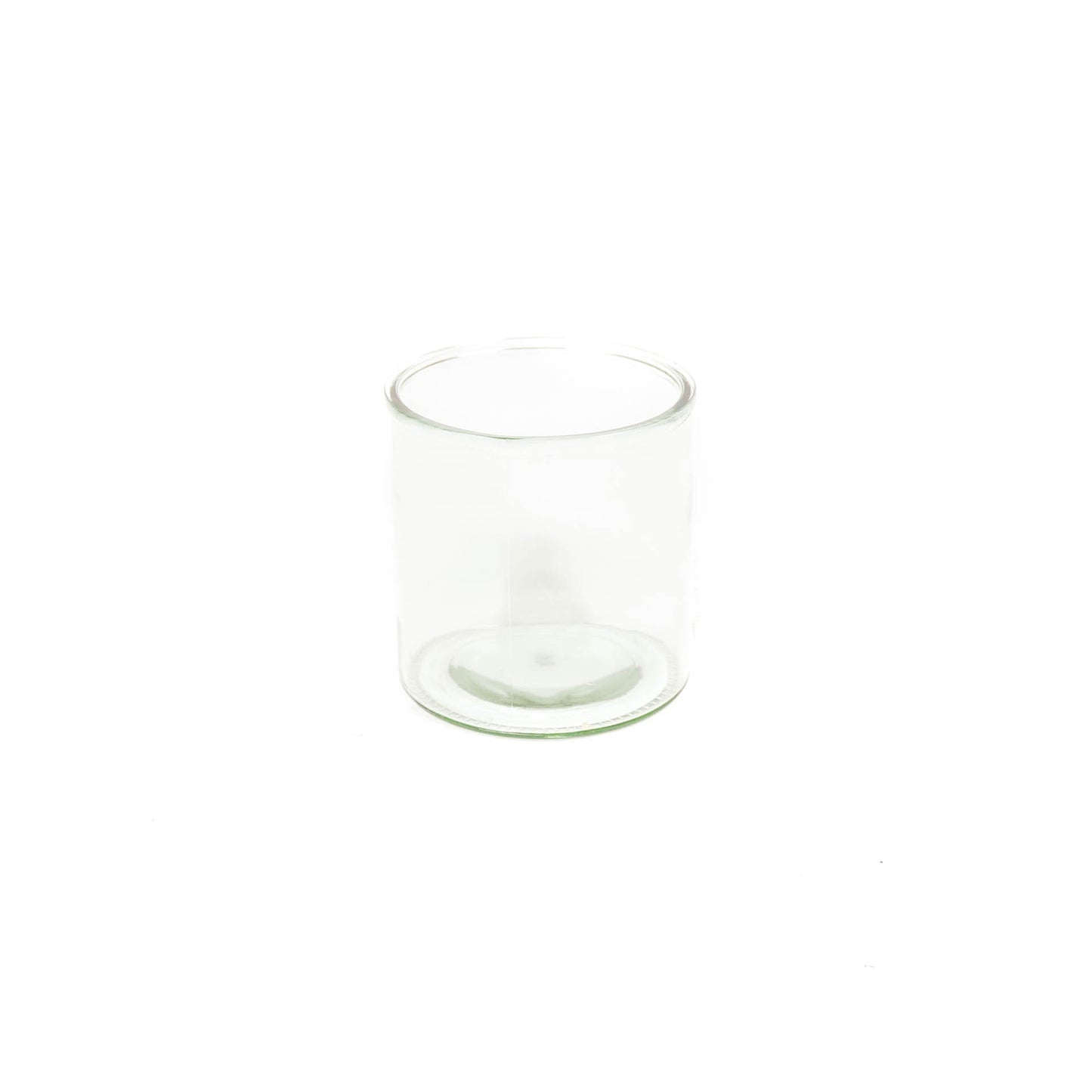 HV Glass Jar with Candleholder - Gold - 15 cm