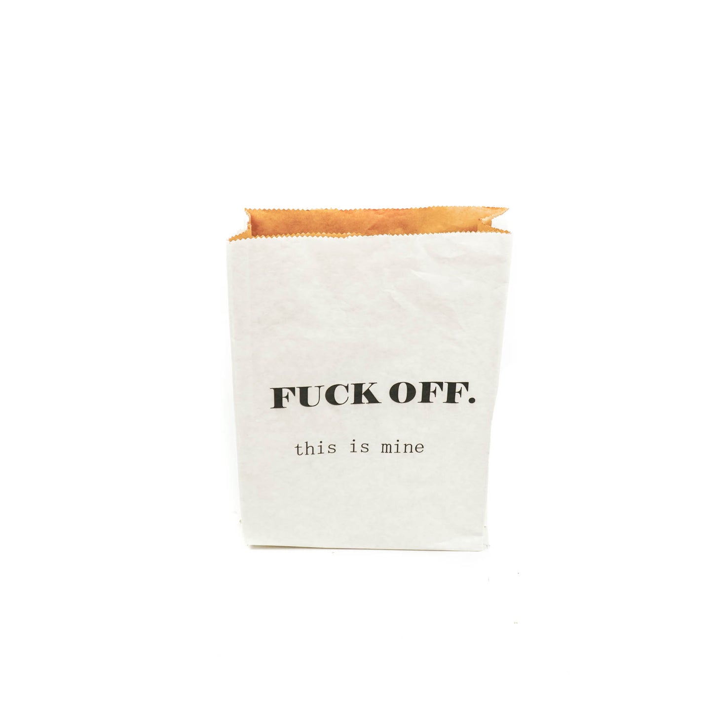 Housevitamin Fuck Off Storage Bag Paper - white - 28x10x45cm